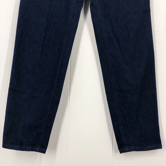 Lee VTG 80s Relaxed Tapered Ankle Pleated Jean Deadstock Size 10 Dark Blue - Picture 4 of 15